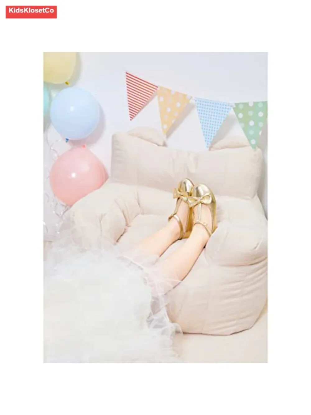 Toddler Mary Jane Flats with Hook & Loop Closure - Dress Shoes Wedding Party